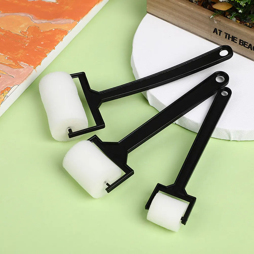 9Pcs 어린이 그림 브러쉬 롤러 스폰지 미니 페인트 브러쉬 홈 스쿨 아트 프로..
