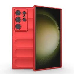 Premium Shockproof Silicone Phone Case - Durable Rubber Protective Cover - S21 (Red)