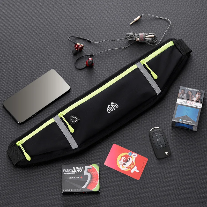 Impermeável Gym Fanny Bag Safty Reflective Tape