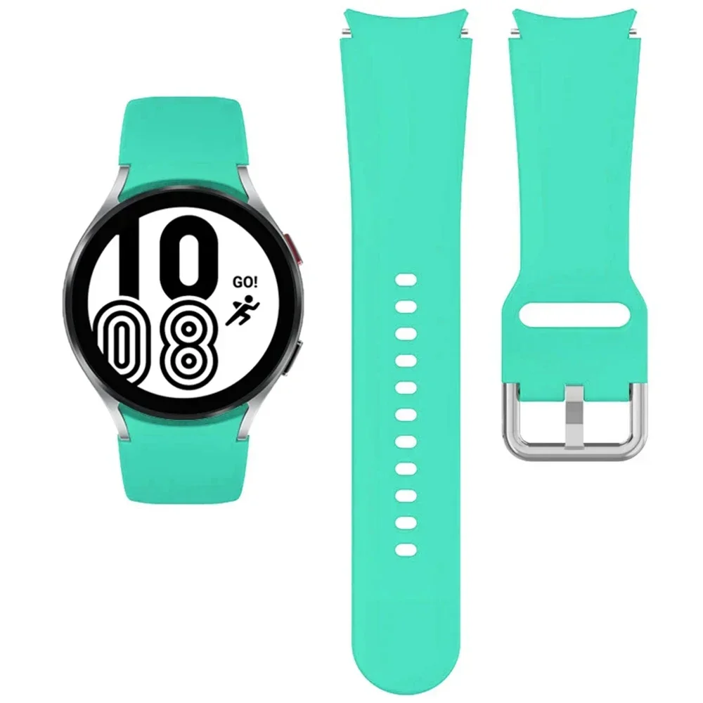 Sport Silicone Strap Band - No Gap Design, 20mm Bracelet