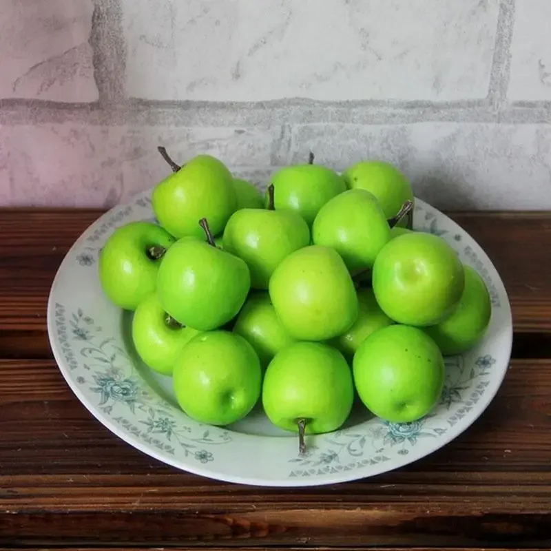 Mini Simulation Super Small Apples Foam Plastic Fake Artificial Fruit Model 10 Pcs House Party Decor artificial fruits and vegetables