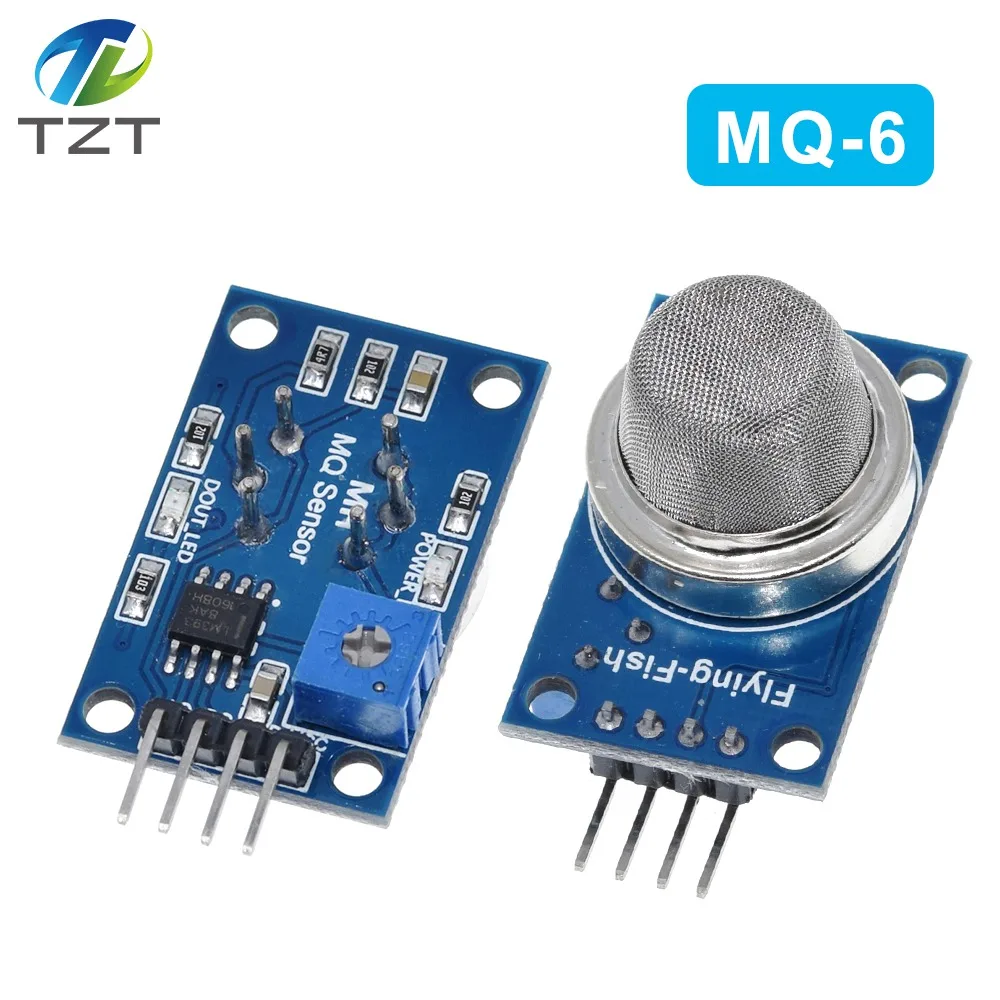 TZT MQ-6 MQ6 LPG Gas Sensors Module Liquefied Propane Iso-butane Butane ...