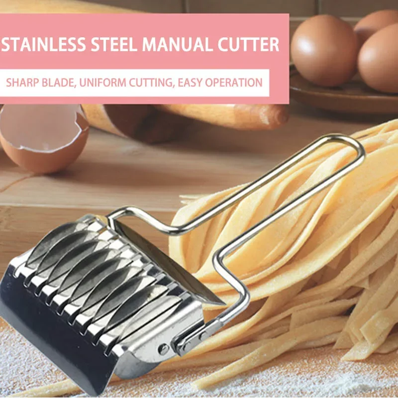 430 Stainless Steel Manual Cutter Dough Divider Dough Knife Roller Blade Pizza Pastry Peeler Stainless Steel Baking Pan Tool