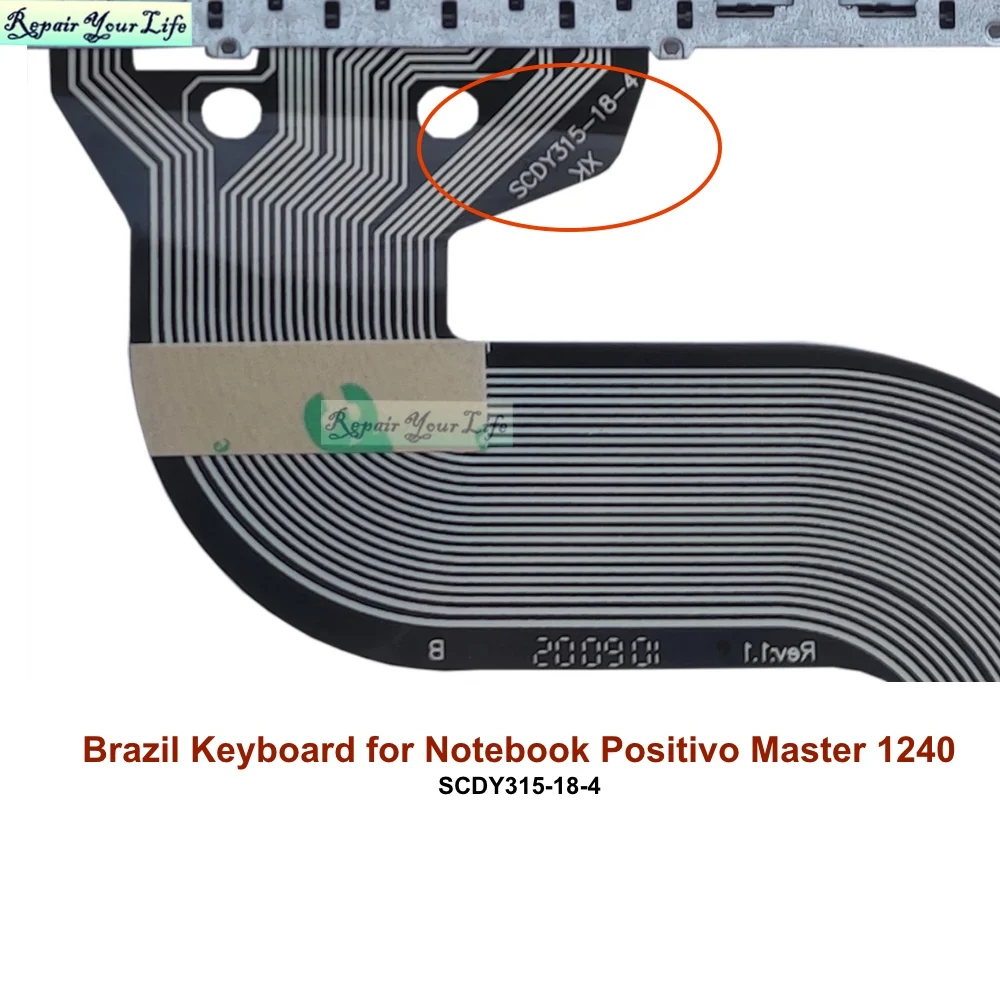 Brasil Teclado para Positivo Master, 1240 Motion,