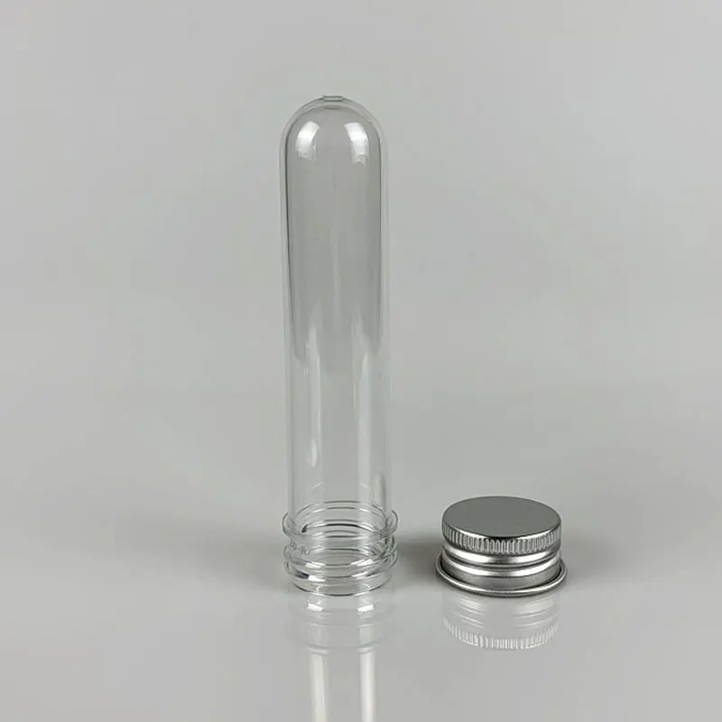 Plastic Test Tubes 20Pcs Lab 30ml Plastic Clear Test Tube With Cover Multi-Purpose Storage Bottle for USB Cable Party Favors Bottling Box Organizer