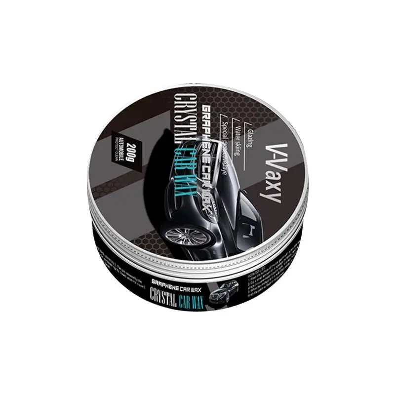 220g Car Wax Crystal Plating Hard Glossy Wax Layer High-Gloss Black Solid Car Ceramic Surfaces Coating Waterproof Film Polishing