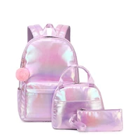 3 Pcs Set Children's School Bag Cute Student Backpacks for Teenager Girls Waterproof School bags With Lunch bag Pencil Case 1