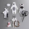 Wall Hooks Strong Self Adhesive Door Wall Hangers Creative Animals Silicone Hook Home Storage Hooks Wholesale 1