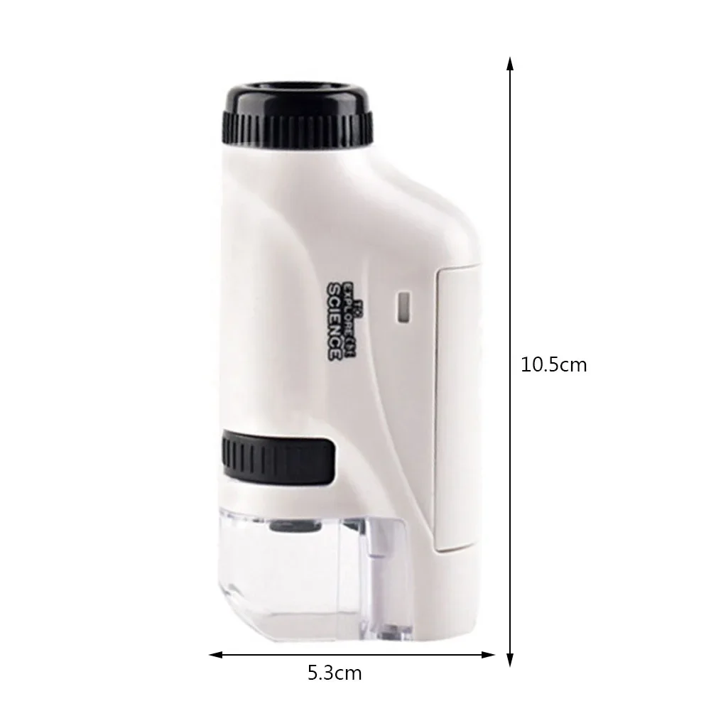 Portable Mini Microscope Kit with LED Light for Kids Educational Science