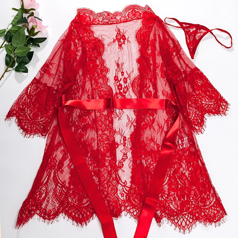 Women Sleepwear Bathrobes Lingerie Nightdress