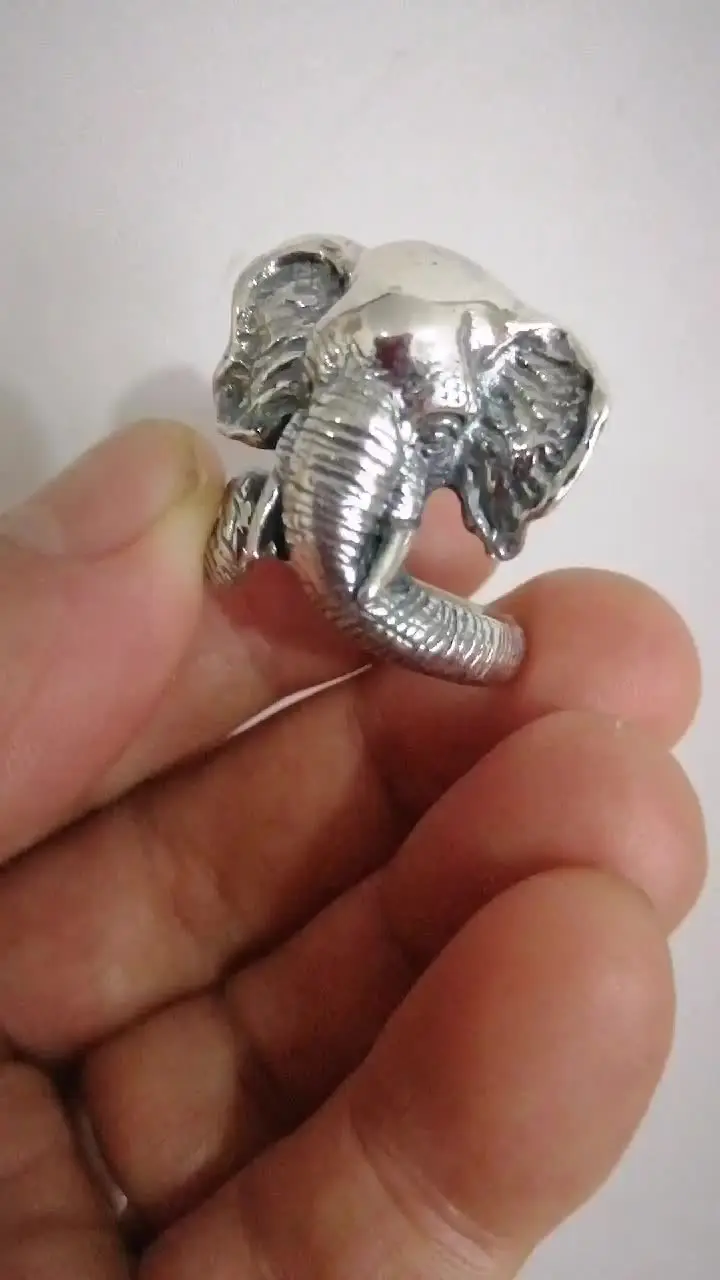 交趾焼　紫交趾　龍文　遊環双耳四方瓶　M　R7672B 925 Sterling Silver Original Adjustable Rings | 925 Sterling