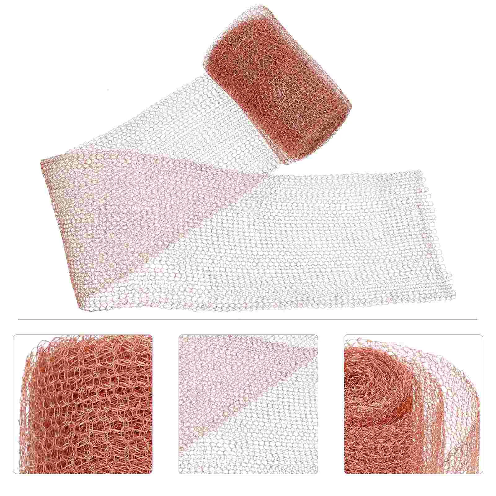 

Knitted Copper Wire Mesh Filter Knitting Net Blocker Home Rodent Meshes Household Garden Snails Stopper