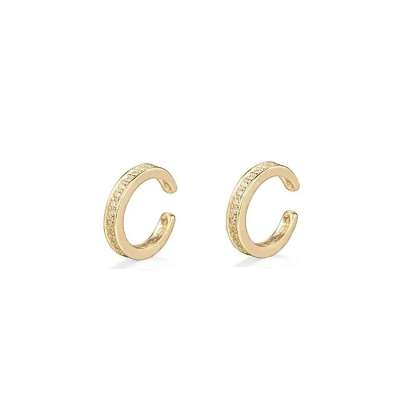 Ear Clip Earrings Korea Circle Ear Cuffs Fake Piercing Cuff Earrings ear clip earrings clip earrings ear clip ear accessories Accessories Set For Women Trend Jewelry SIPENGJEL