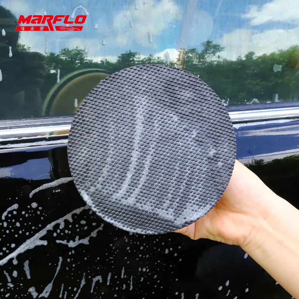 Magic Clay Bar Polishing Pad Medium Car Detailing Sponge Auto Polishing Tools Marflo Car Cleaning Wax Applicator Paint Care 5