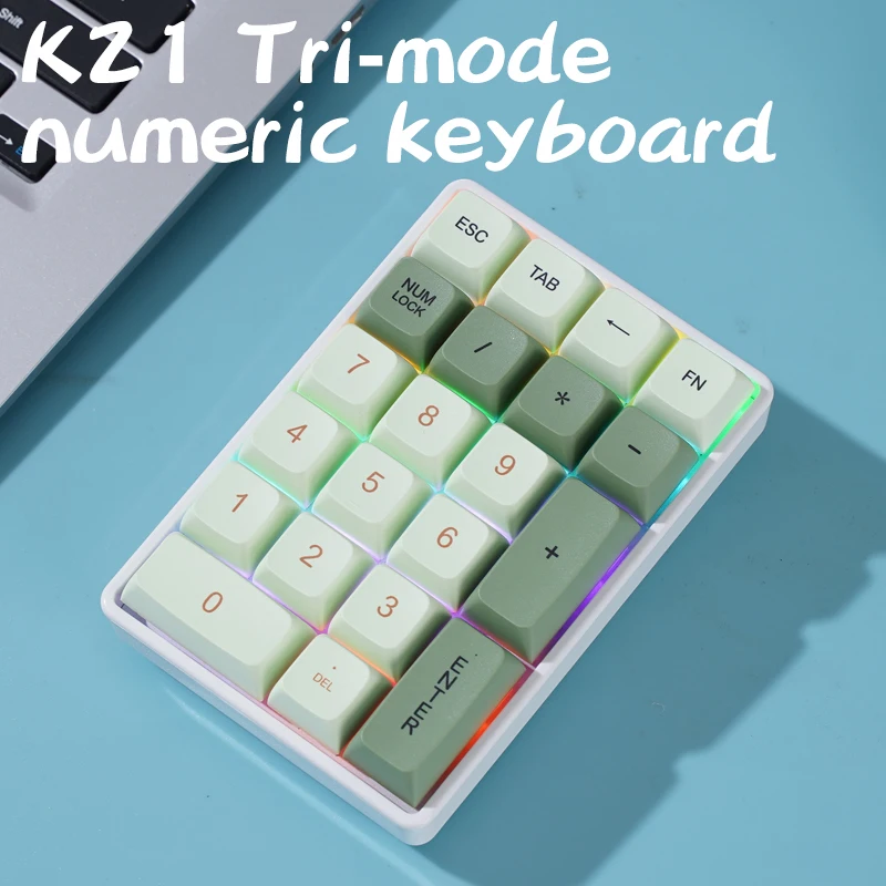 K21 Wireless Numric Keypad Mechanical Hot-Swap Bluetooth Tri-mode