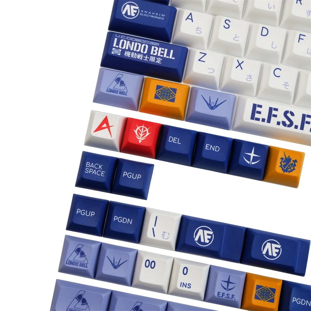 Anime Original Guerreiro PBT Keycap, 139 Chaves,