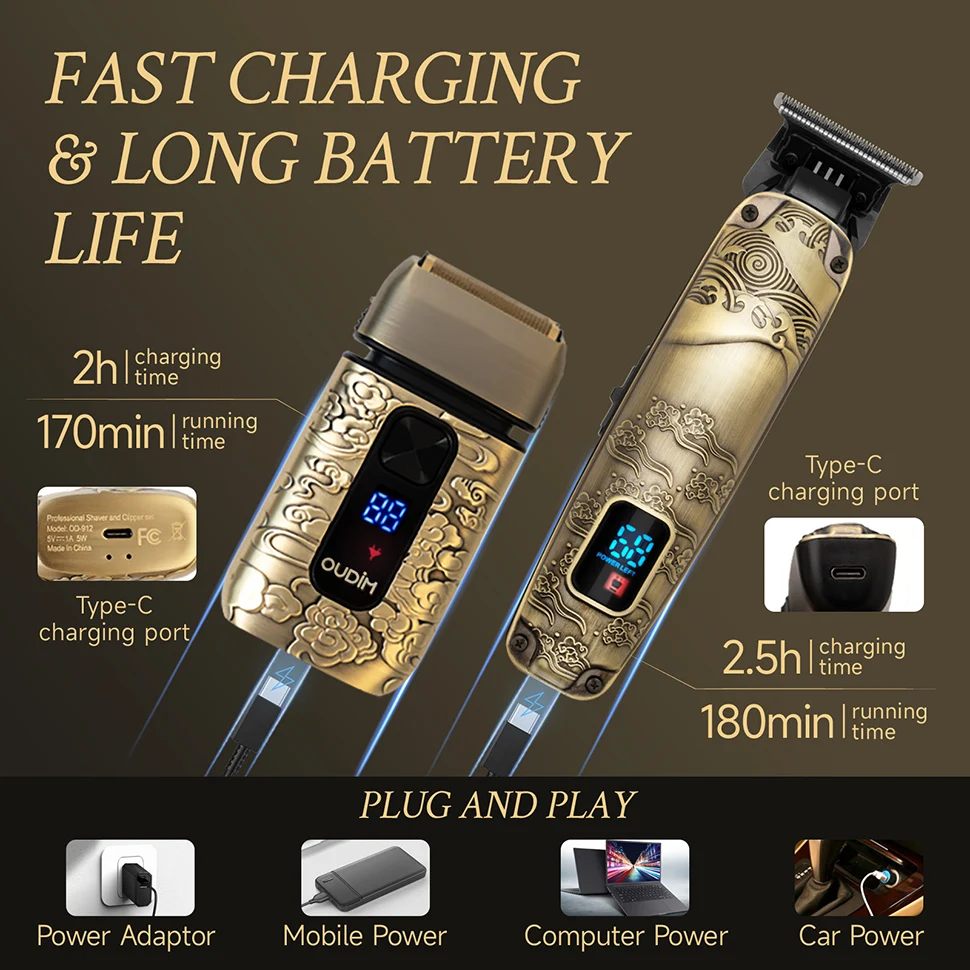 Foil Shavers for Men with Head Shaving, Hair Beard Trimmer, Face Mustache Grooming Kit, Bald Head Shavers  and  and Haircutting 4