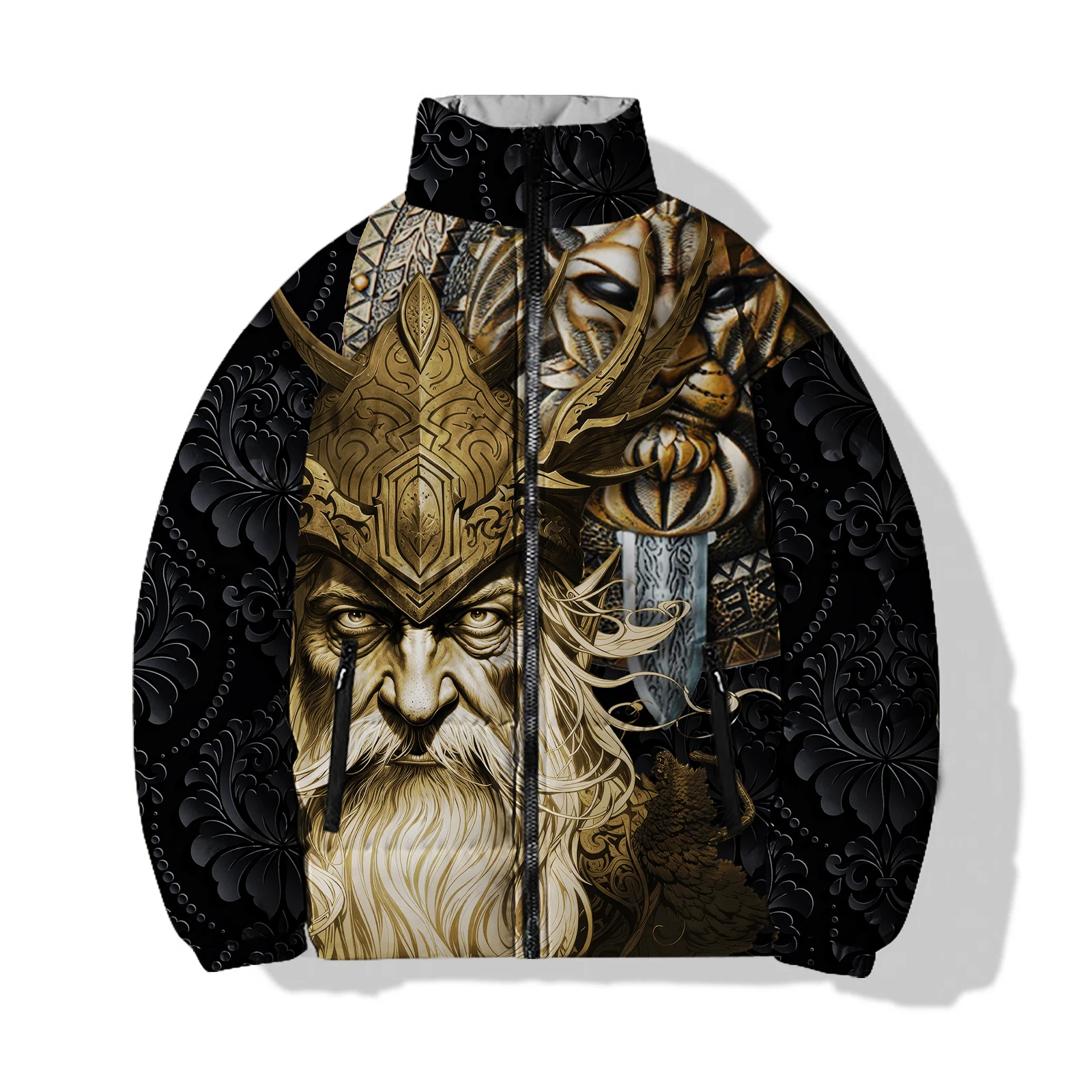thumbnail image 1 of Chaquetas de invierno para hombre con relleno de muecas y diseño moderno y duradero para hombre Demon, abrigos de plumón cálidos, 1 of 5