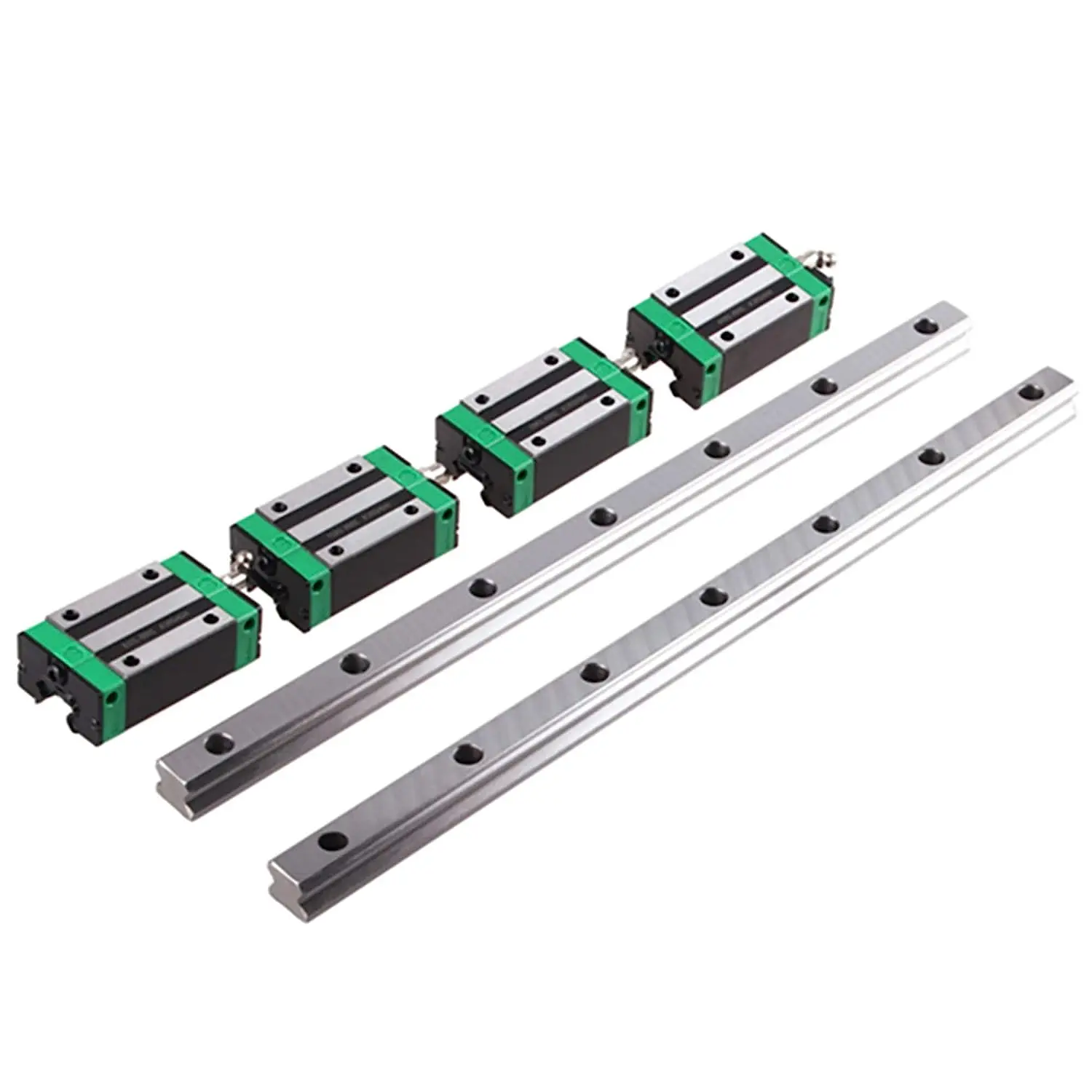 

HGR15 HGR20 Square Linear Guide Rail 2pc + 4pcs HGH20CA/HGW20CC HGH15CA Flang Slide Block Carriages For CNC Router Engraving