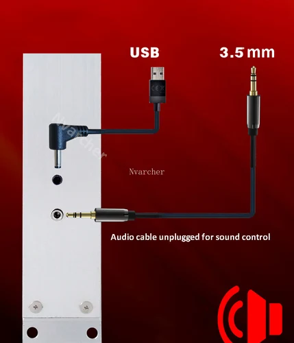 Nvarcher 120 LED 레벨 표시기, 스테레오 사운드 제어 오디오, USB 음악 스펙트럼, 전자 VU 계량기 리듬 볼륨 6
