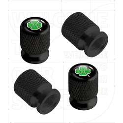 Alfa Romeo Four - Leaf Clover Logo Aluminum Tire Valve Caps - Set of 4, Waterproof and Dustproof Air Stem Covers - 1set (6)
