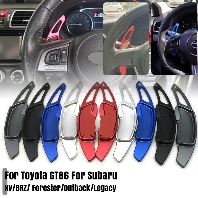 

2PCS For Subaru XV BRZ Forester Outback Legacy For Toyota GT86 Pair Steering Wheel Gear Shift Paddle Shifter Aluminum Alloy