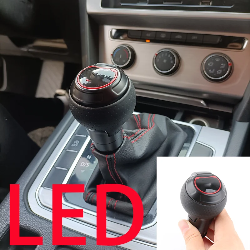 

For Volkswagen vw passat b6 b5 jetta golf 5 touareg polo Car Automatic interior parts Car Gear Shift knob Gear box handle LED