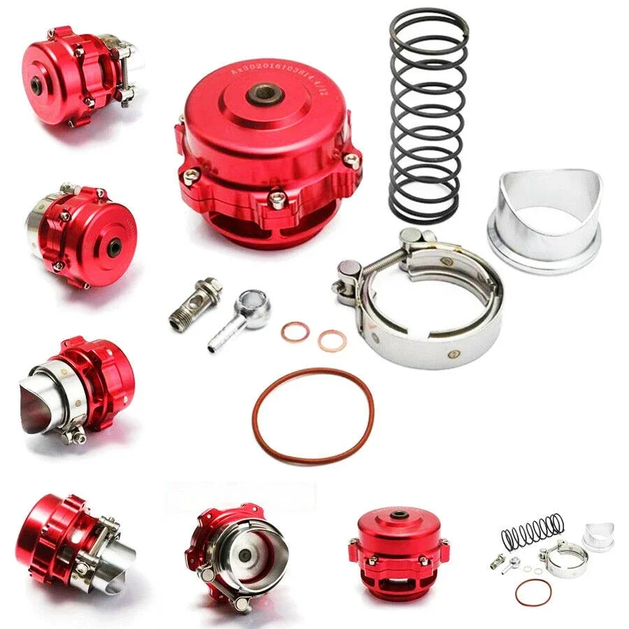 Blow off Valve (BOV) 50mm External Wastegate Universal Aluminum Car Modified Turbine Pressure Relief Valve with V-band Flange