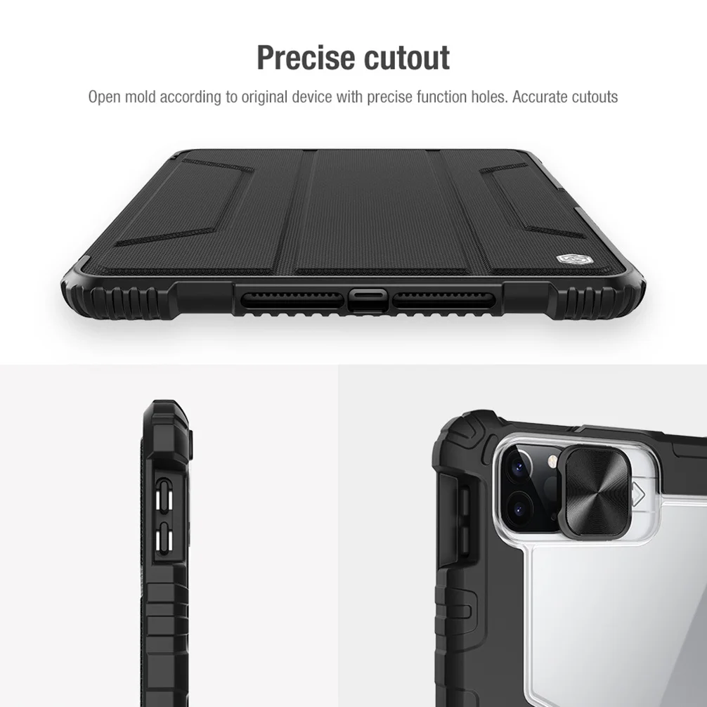 NILLKIN-  ̵  ø ̽,  е  For Apple iPad Pro 11 10.9 2021 , Ʈ ũ  ̽, е For iPad 10.2 2020 /Air 4 5 Ŀ