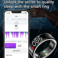 New Smart Ring R13 LED Display Screen Gesture Sweep Video Heart Rate Sleep Monitor 5ATM Waterproof Wireless Charging Rings 2025 - Image 6