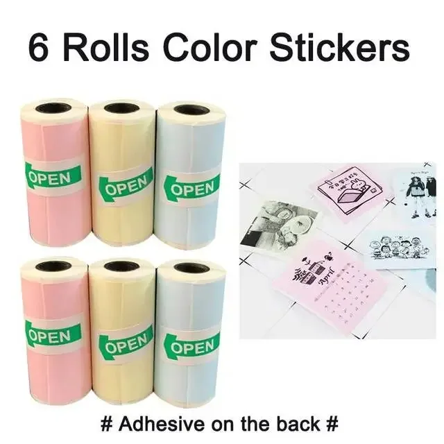 6 Color Stickers