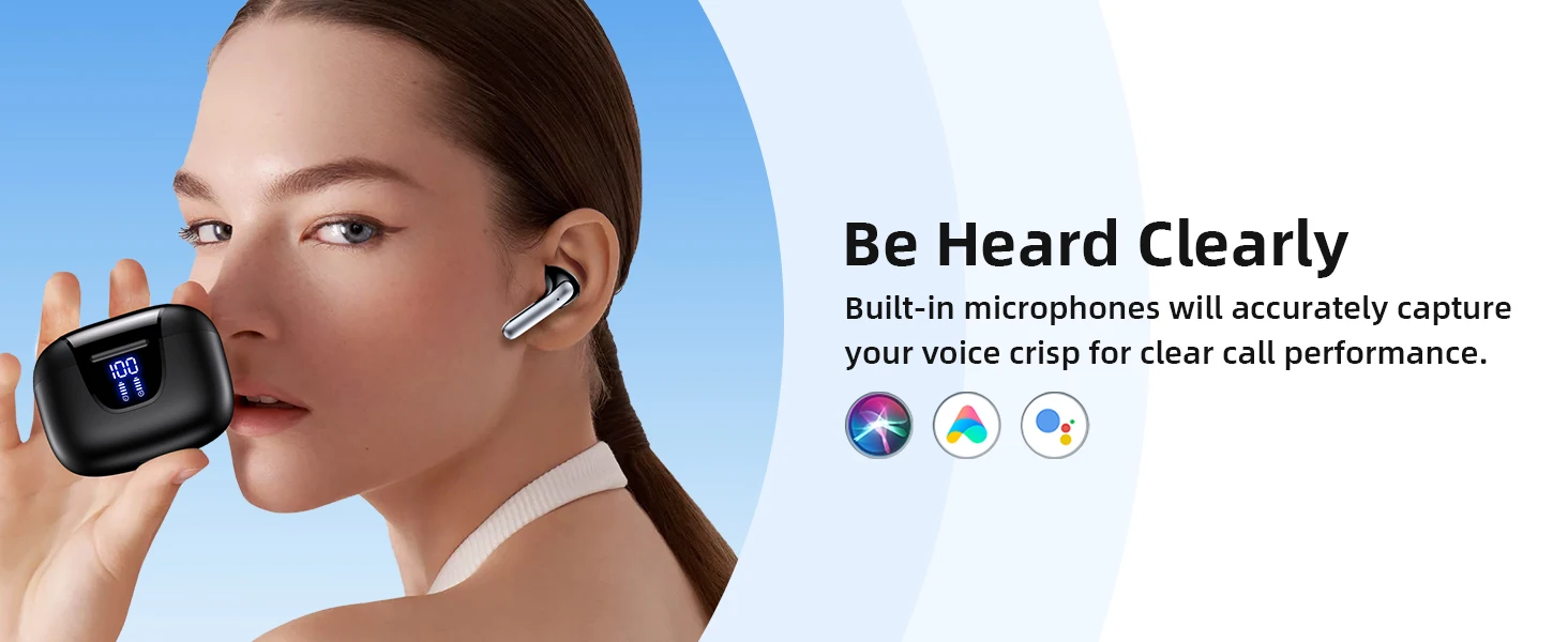 Description Picture 4 of itemWireless Earbuds 76Hrs Playtime Ear Buds Bluetooth Headphones IPX7 Waterproof Sports Headset with Mic
