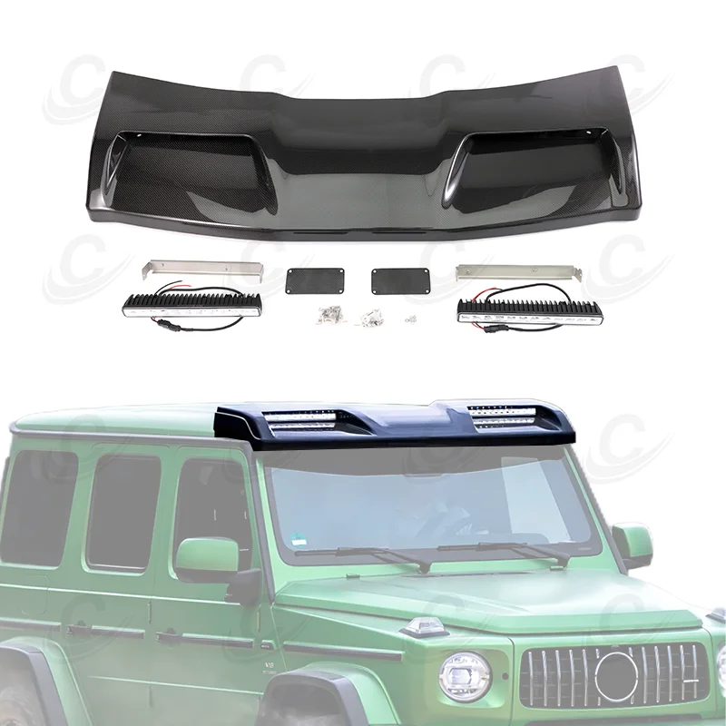 

G-class W463A W464 4x4 спойлер на крышу с оригинальными лампами для 2019 + G350 G500 G63 автомобильная лампа