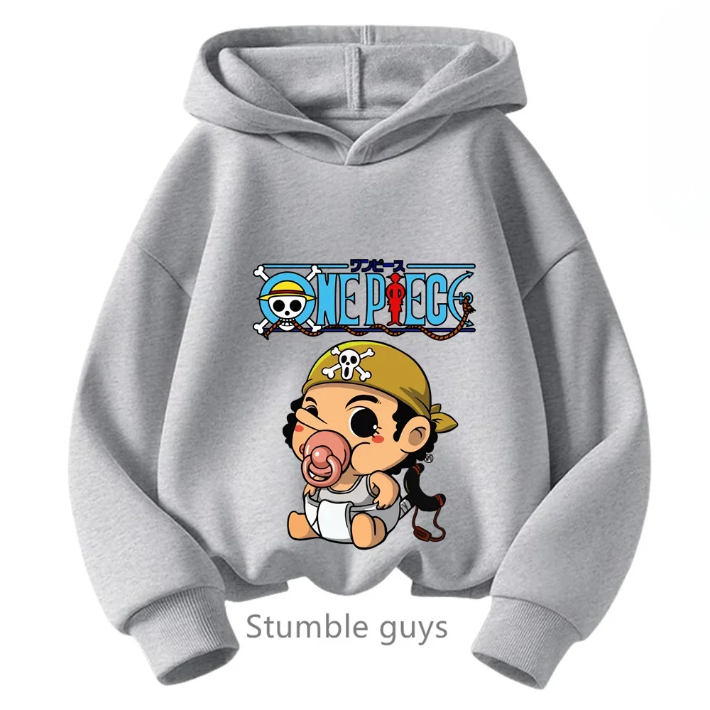 thumbnail image 1 of Sudadera con capucha de Anime One Pieces, ropa para niños, ropa para primavera y otoño para niñas, sudadera con dibujos animados de Luffy Zoro, traje para adolescentes, camisetas con capucha de Sonic, 1 of 5