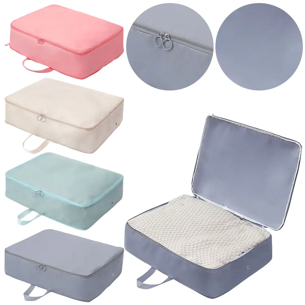 Space Saving Self Compression Organizer with Zipper Comforter Storage Bag Blanket Storage Bags for Comforters Blankets Bedding 2