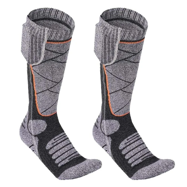 Calcetines térmicos elásticos para hombre, medias calefactables recargables  de 3 modos, para invierno, esquí, caza, Camping y senderismo - AliExpress