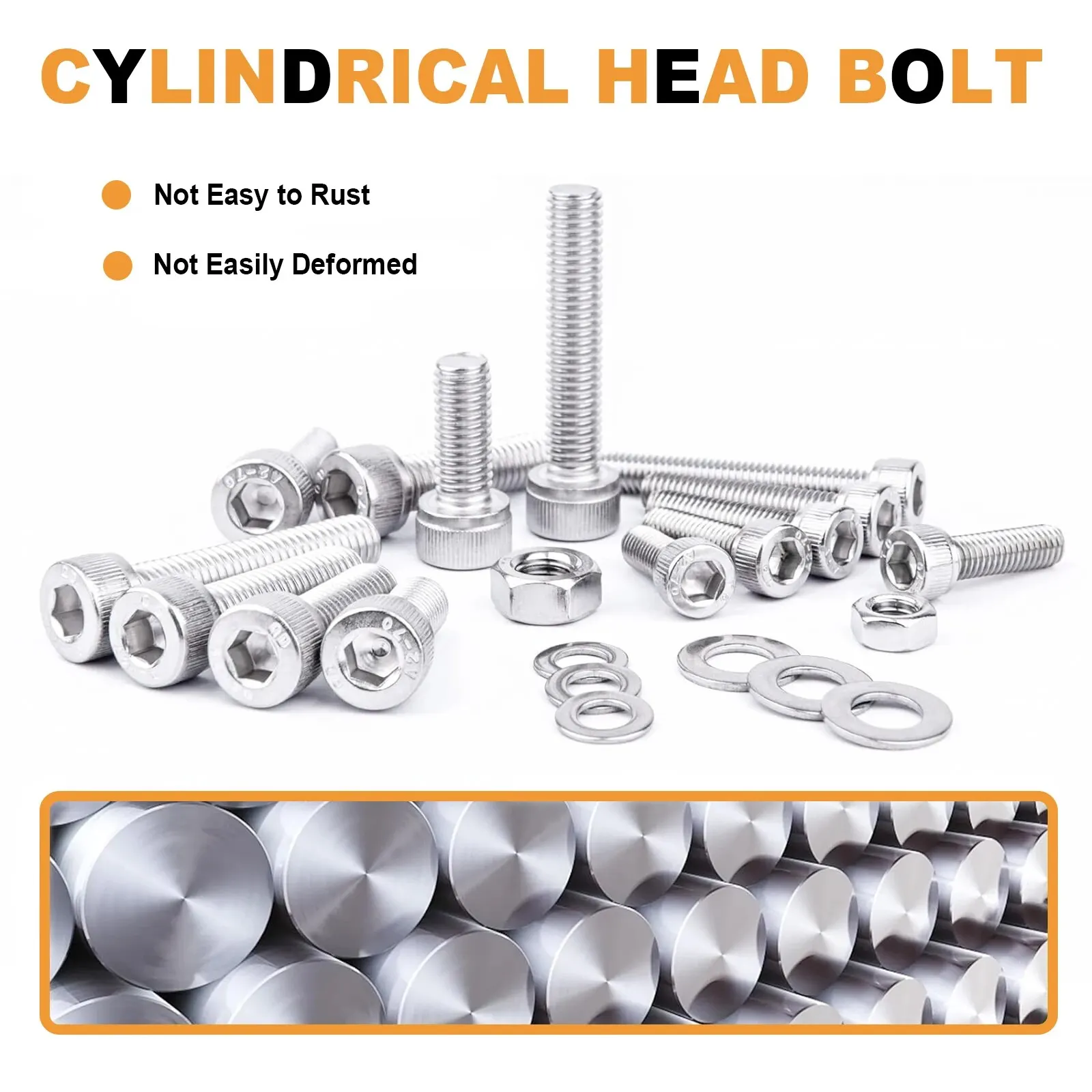 174Pcs M4 Hexagon Head Screw Nut Set M4 X 4/8/10/12/14/16/20mm Stainless Steel Screw Set Cup Head Allen Wrench stainless steel screws screw bolt nut set hex nuts assortment kit screw washer nut kit hexagon socket head cap screw hexagon wrench set