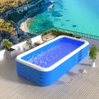 Piscine gonflable maison Portable grande piscine adulte rectangulaire 5