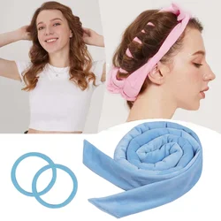 NEW No Heat Curling Rod Headband No Heat Hair Curlers Lazy Bow Hair Rollers Sleeping Soft No Heat Curls DIY Hair Styling Tool