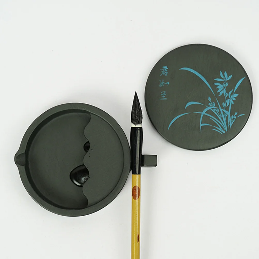 

Подставка для ручек, школьный Декор растений, кавайные настольные аксессуары, грубая чернильная плитка для письма