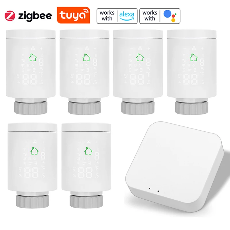 ZigBee30TRVThermostatTuyaRadiatorActuatorValveSmart