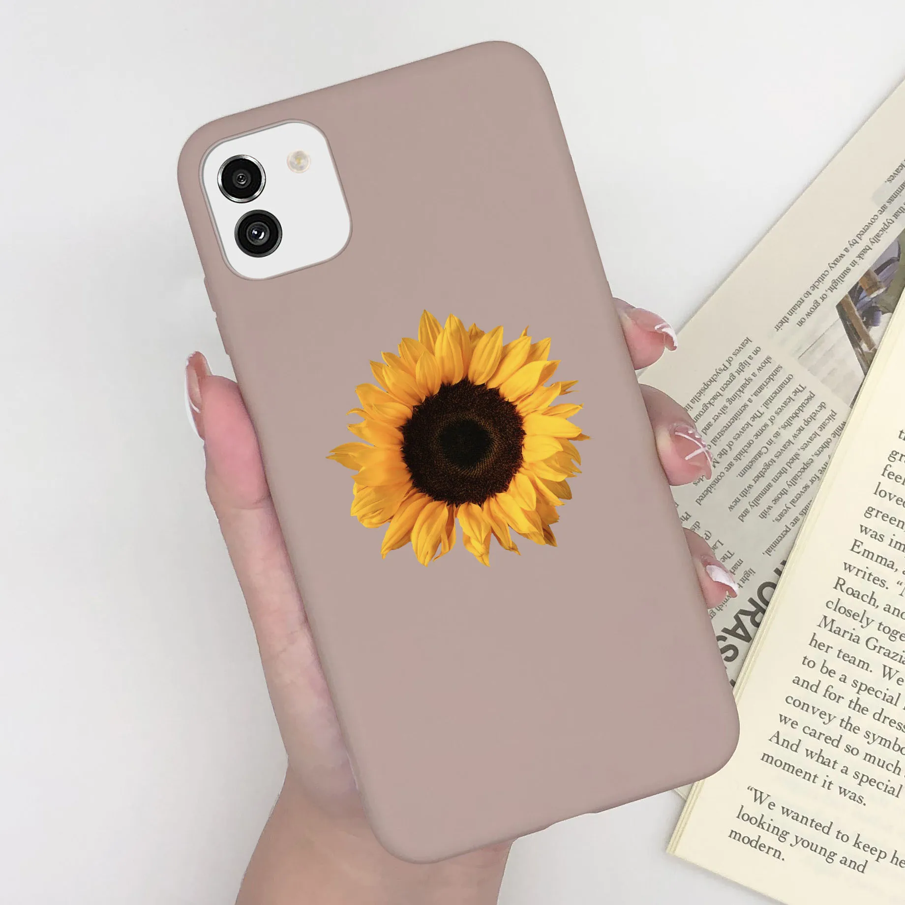 Cute Painted Soft Silicone Bumper Cover for Samsung Galaxy A03 Series