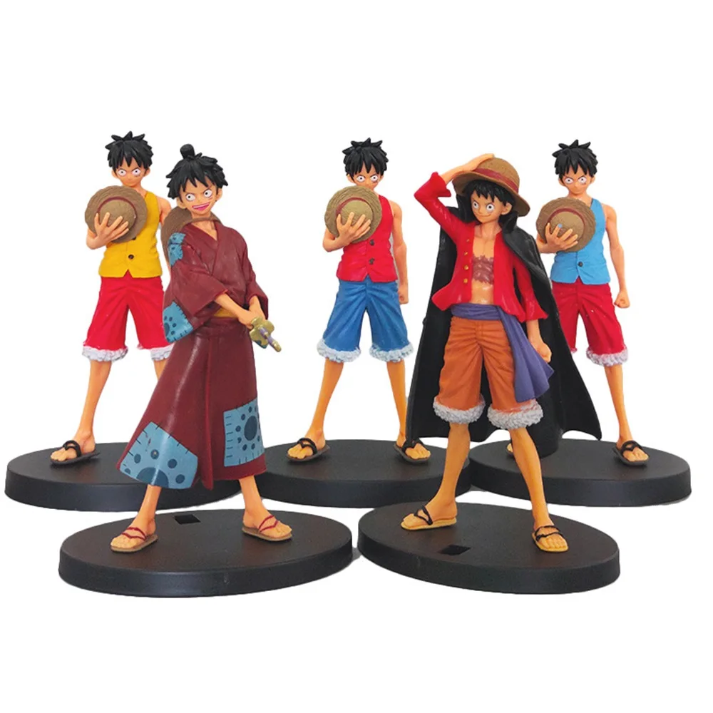 Personagem de desenho animado Luffy que muda o rosto ornamentos