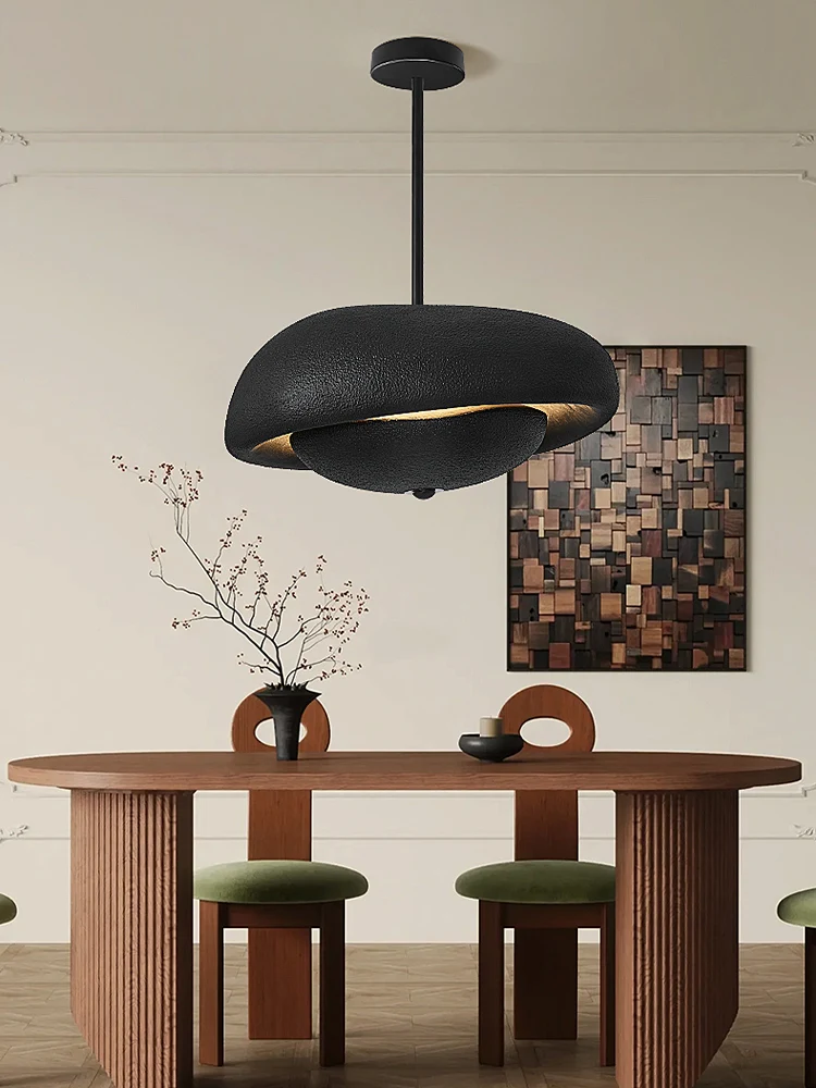 

Modern wabi-Sabi restaurant chandelier designer model room bedroom lamp creative personality round table bar decorative lamps