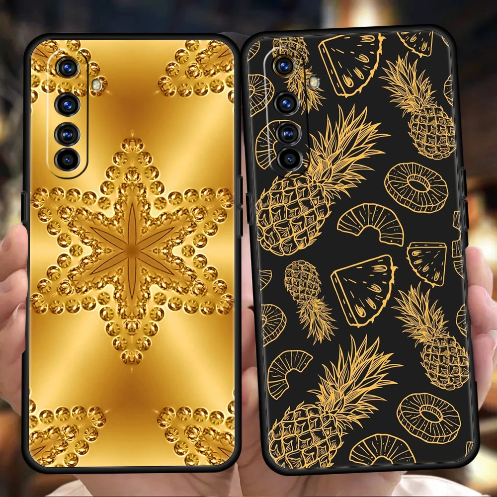 Gold Foil Art Phone Case – Premium Silicone Shell with Elegant Design