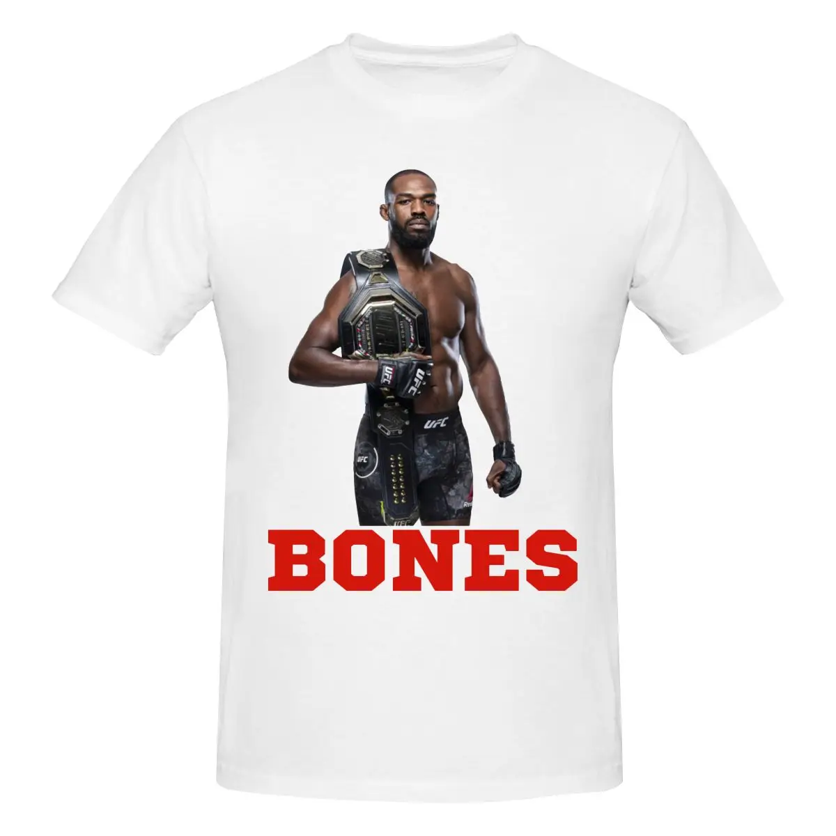 

Jon Jones Bones T Shirt Cotton Custom Short Sleeve Men Tshirt