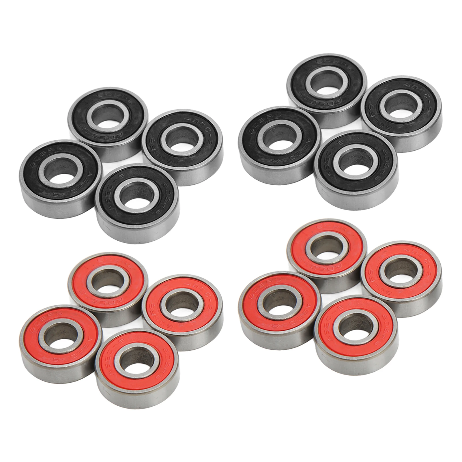 ABEC 9 베어링 내식성 고정밀 고경도 608RS 볼 베어링 저소음 탄소강 댄스보드용