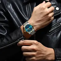 POEDAGAR Luxury Watch for Man Elegant Date Week Waterproof Luminous Men Watch Quartz Stainless Steel Sports Men's Watches reloj 4