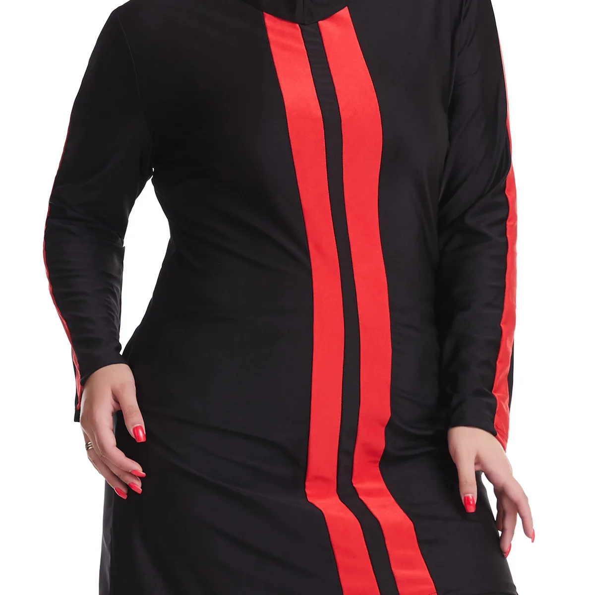 Modest Burkini Plus Size Muslim Swimwear for Women Comfortable Loose Fit Conservative Swimsuit in Colorful Design Burkini Femmes