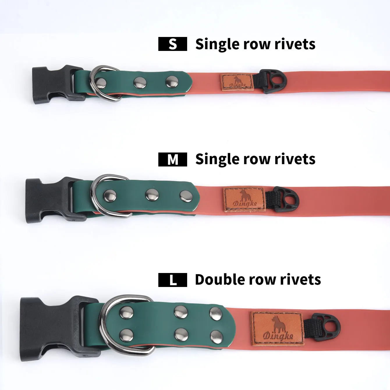CP535 Waterproof Pet Dog Collar Summer Dabble Collar For Dogs Easy Cleaning Collar Used Of Soft Pvc Material